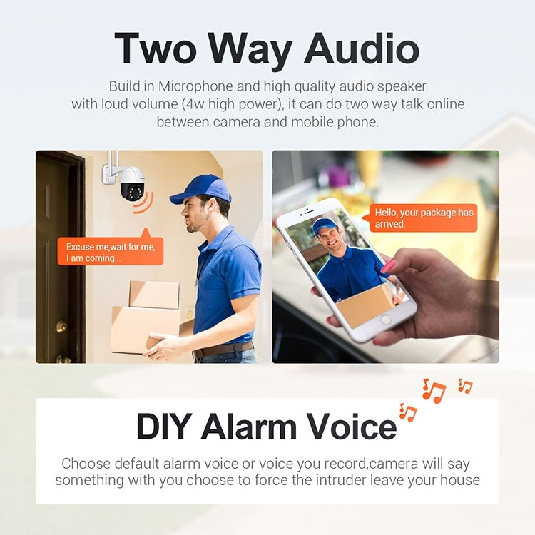 ESCAM QF518 5MP Smart WiFi IP Camera, Support AI Humanoid Detection / Auto Tracking / Dual Light Night Vision / Cloud Storage / Two Way Audio / TF Card, EU Plug, US Plug, UK Plug, AU Plug ESCAM QF518 5MP Smart WiFi IP Camera, Support AI Humanoid Detection / Auto Tracking / Dual Light Night Vision / Cloud Storage / Two Way Audio / TF Card, EU Plug, US Plug, UK Plug, AU Plug